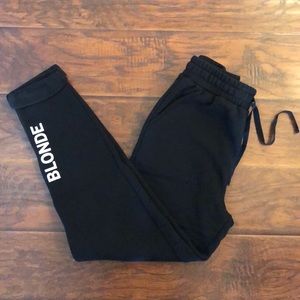 2 LEFT☀️BlONDE sweatpants higher waisted